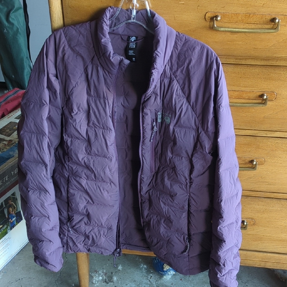 Mountain Hardwear Purple Puffer Jacket with Quilted Design Women's Size Medium